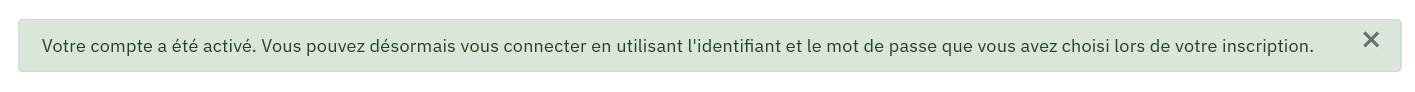 Compte Confirmation Id 00012