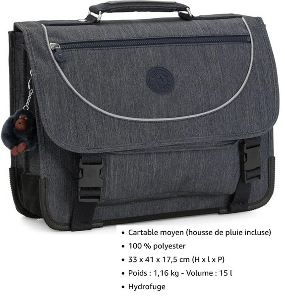 Cartable Kipling PREPPY 575x600